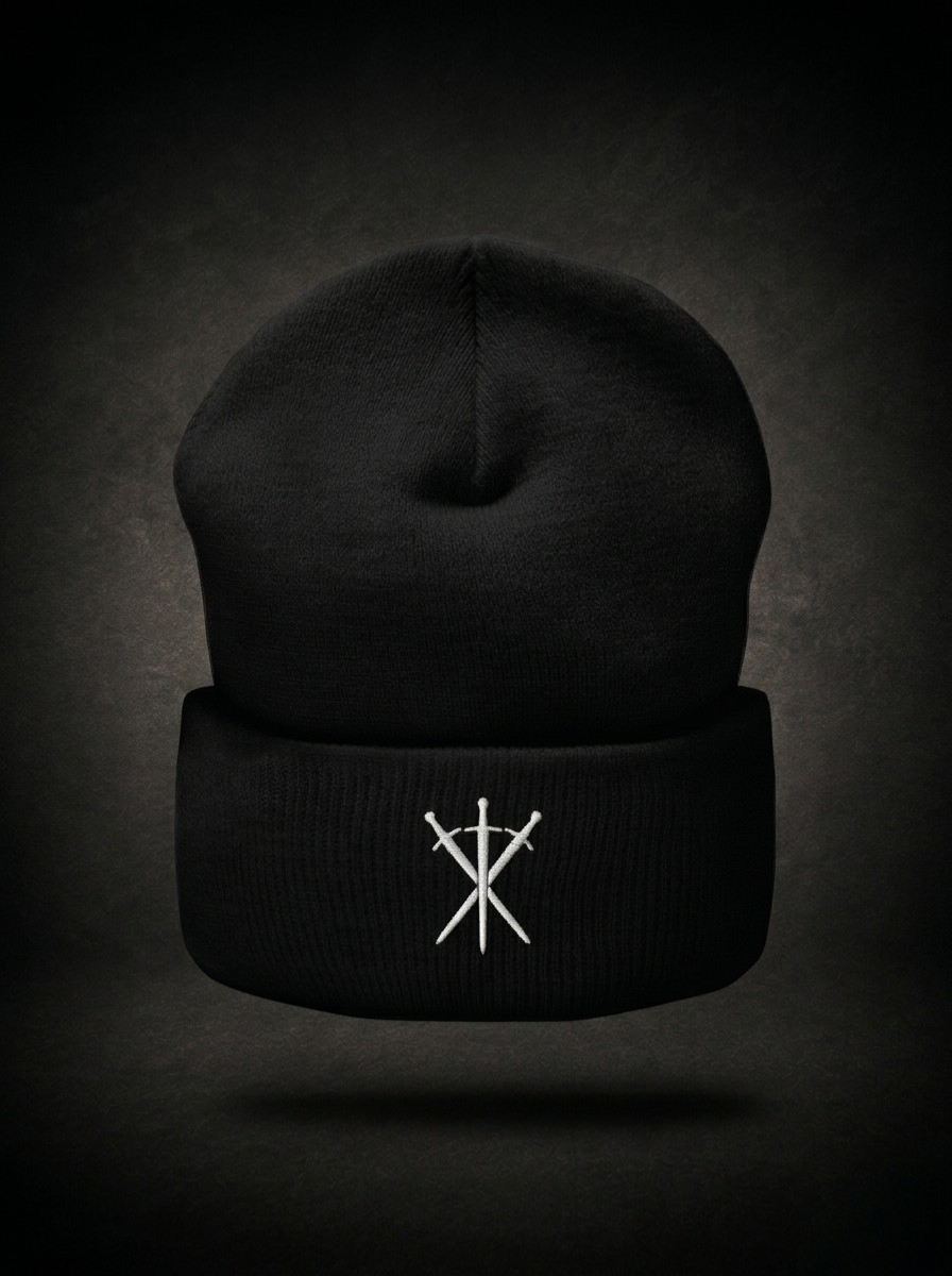 3 Swords Cuffed Beanie
